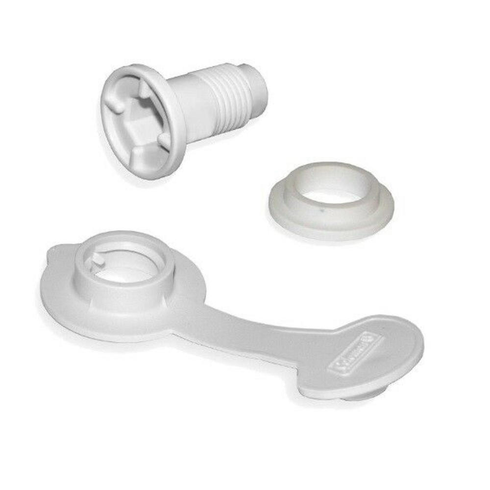 Coleman 3pc. Cooler Drain Plug Assembly - White