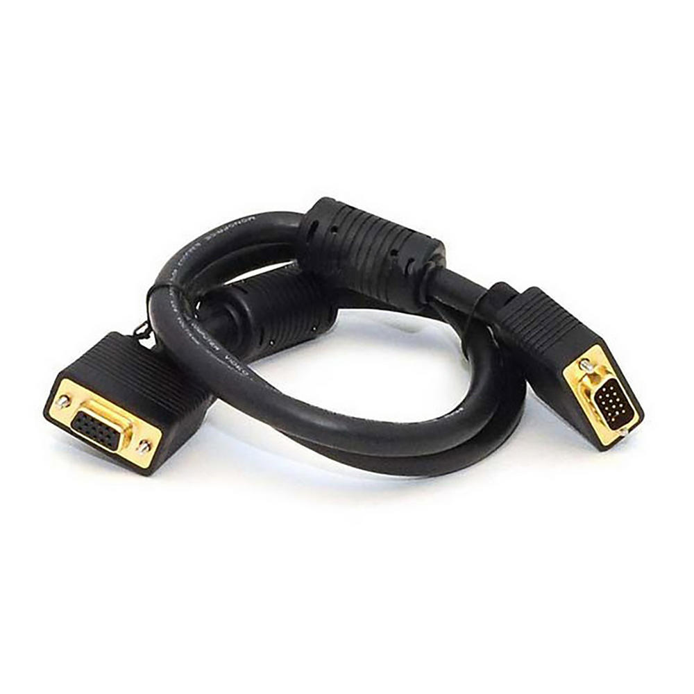 Monoprice 102897 SVGA 3' Monitor Cable - Black and Gold