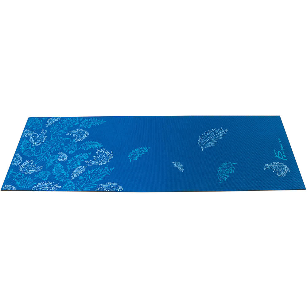 ProSource 3/16" Thick Printed Yoga Mat - Blue
