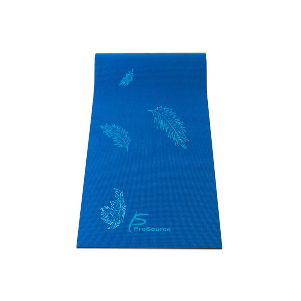 ProSource 3/16" Thick Printed Yoga Mat - Blue