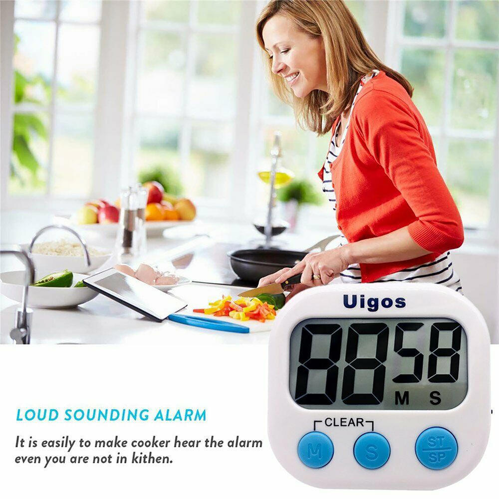 Digital Kitchen Timer, Magnetic Backing & Standing & Hanging for Placement,  2 PC