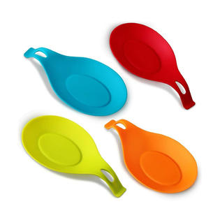 Orblue 4pc Almond Shaped Silicone Spoon Rests Sears Marketplace
