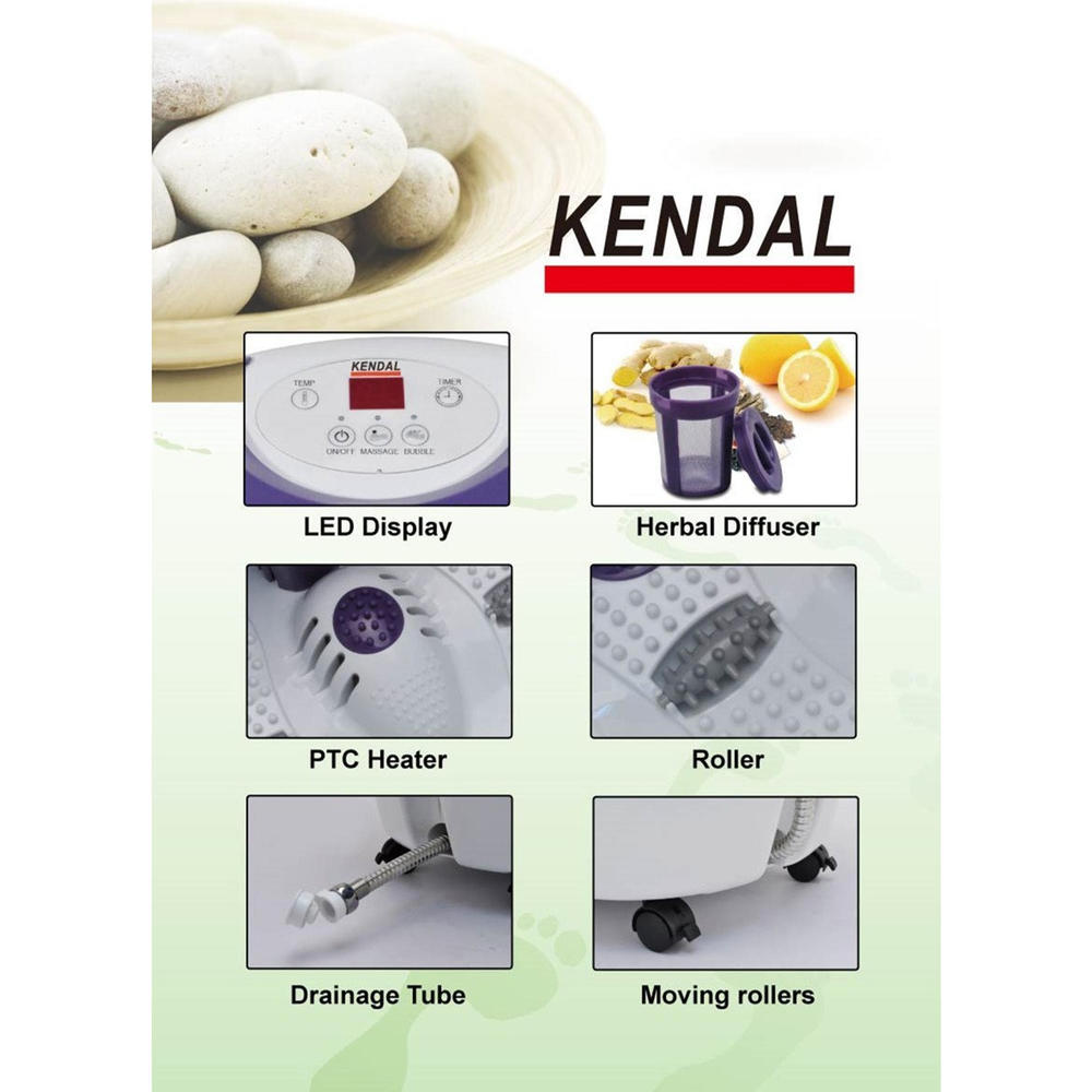Kendal SI-FBD720 Foot Spa Bath Massager with Rolling Massage
