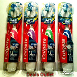 Colgate 360 Battery Powered Toothbrush Sears Marketplace Colgate 360º optic white sonic power toothbrush. colgate 360 battery powered toothbrush
