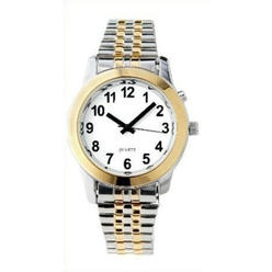 APP Active Products Plus Men's Deluxe Talking Wrist Watch Two Tone for the Blind and Low Vision