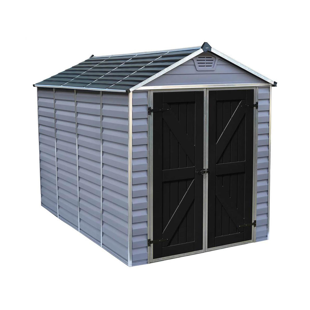 Palram HG9610GY SkyLight Unbreakable Storage Shed - Gray