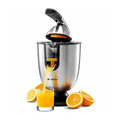 Breville Eurolux Electric Citrus Juicer Squeezer, for Orange, Lemon, Grapefruit, Stainless Steel 160 Watts of Power Soft Grip Handle and 