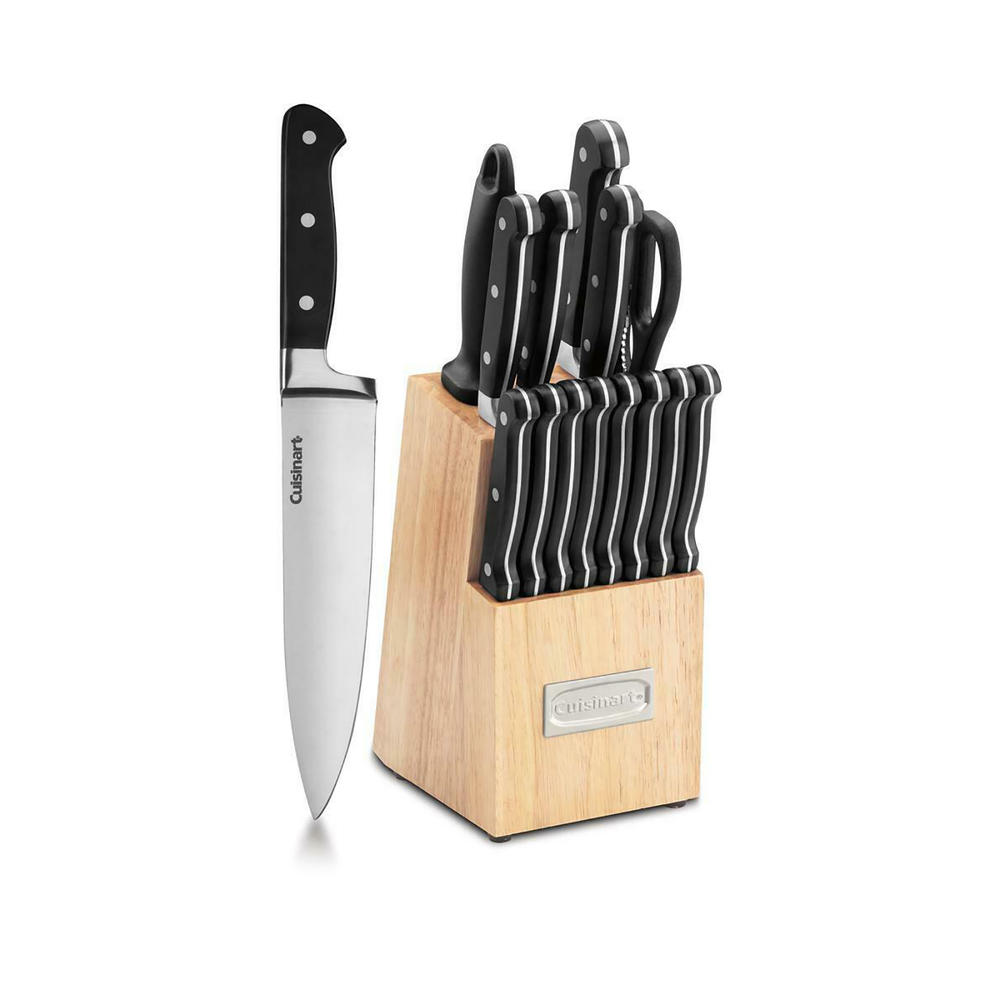 Cuisinart C77TR-16P Triple Rivet 16pc. Cutlery Knife Set-Black
