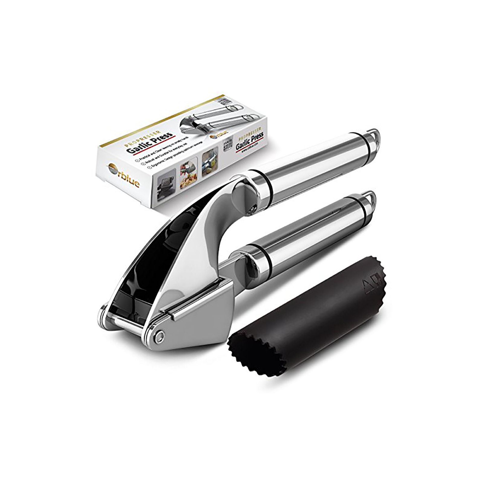 orblue propresser stainless steel garlic presssears