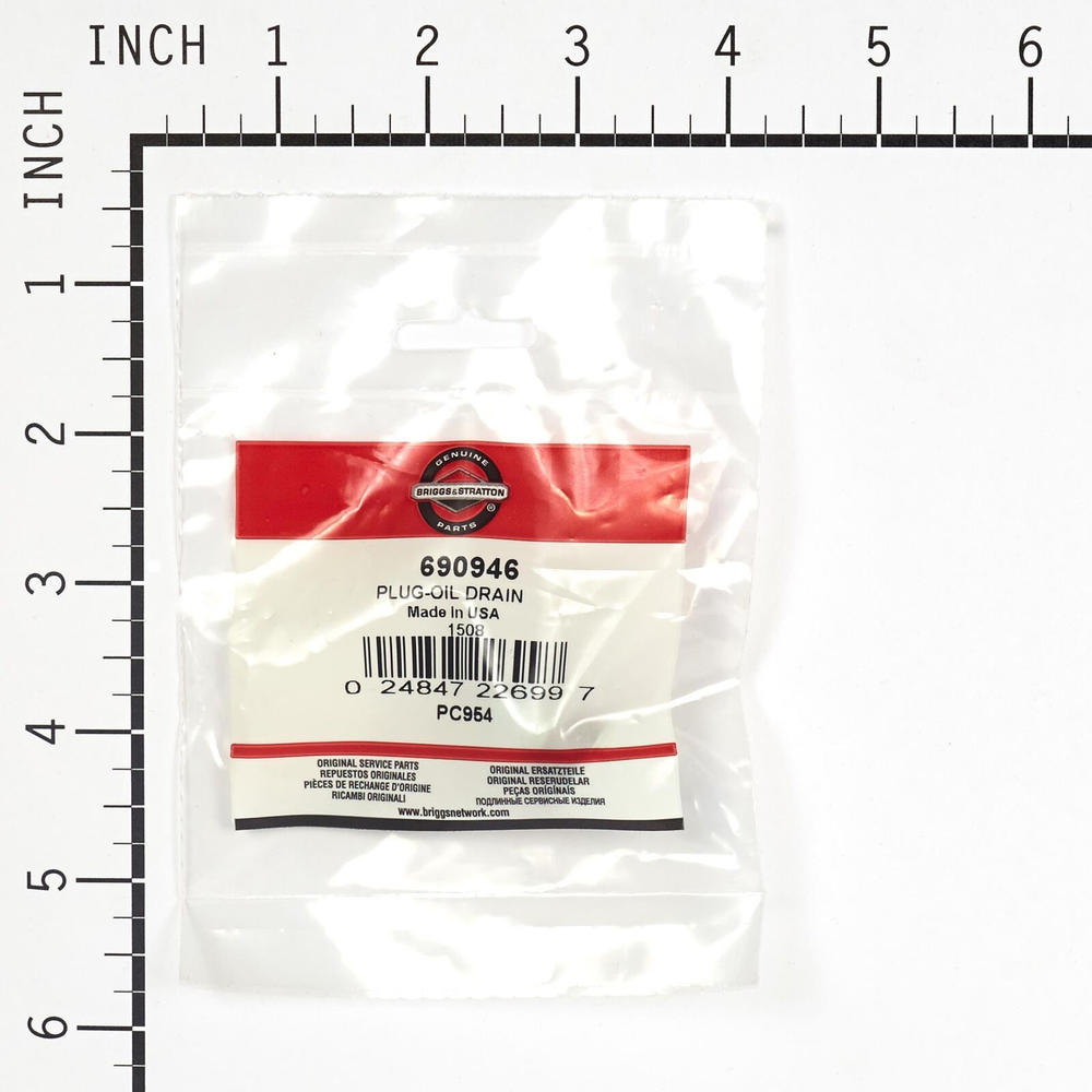 Briggs & Stratton 690946 Oil Drain Plug