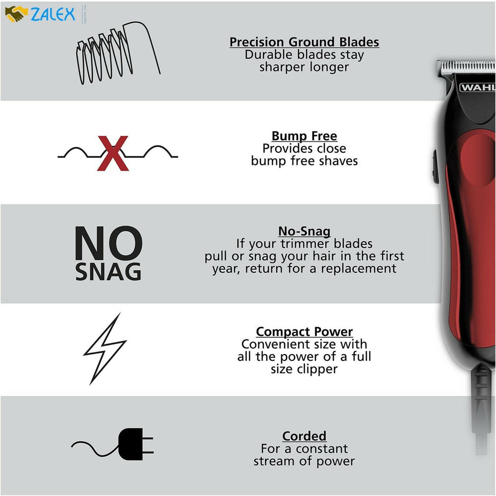 Wahl Professional Beard Mustache Clipper T-Pro Corded Trimmer