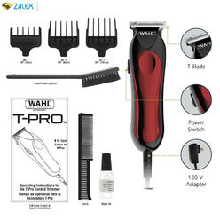 Wahl T-Pro Trimmer with Diamond Finished T Blade for Bump Free Trimming - Model 9307-300