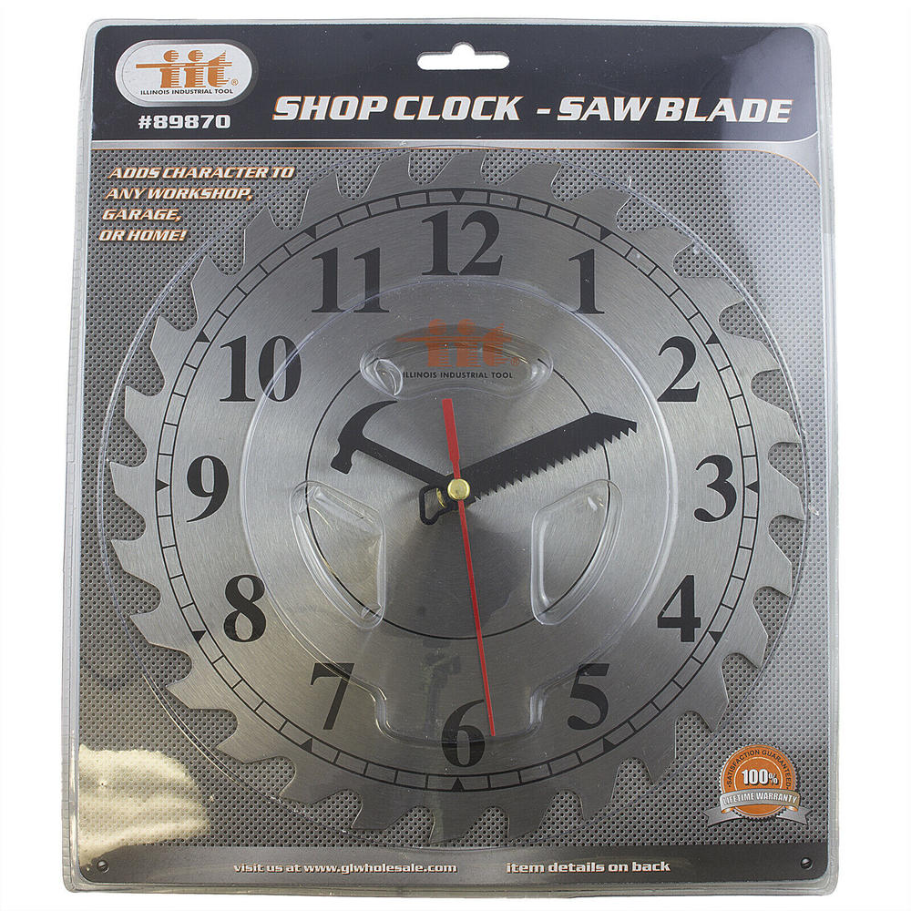 IIT 89870 10" Round Saw Blade Wall Clock