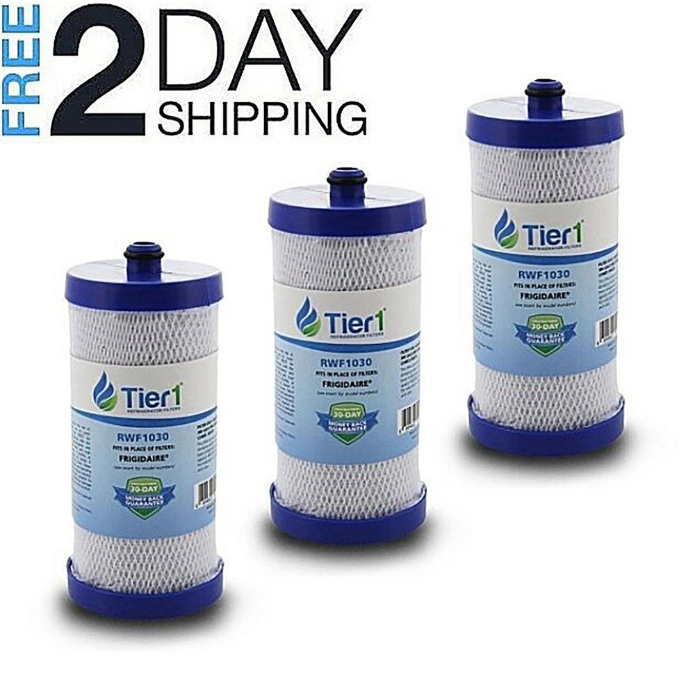 Tier1 RWF1030-3-PACK 3pc. Refrigerator Replacement Water Filter Set for Frigidaire
