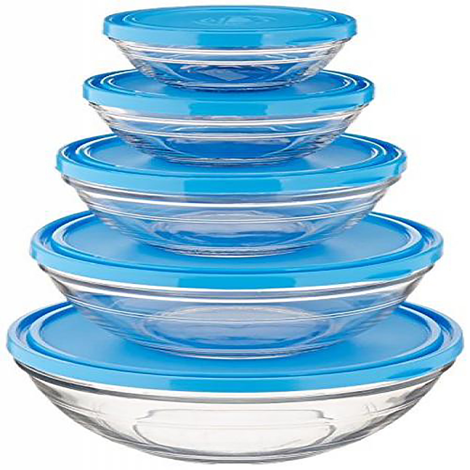 Duralex 5pc. Stackable Glass Bowls with Lids - Sears Marketplace