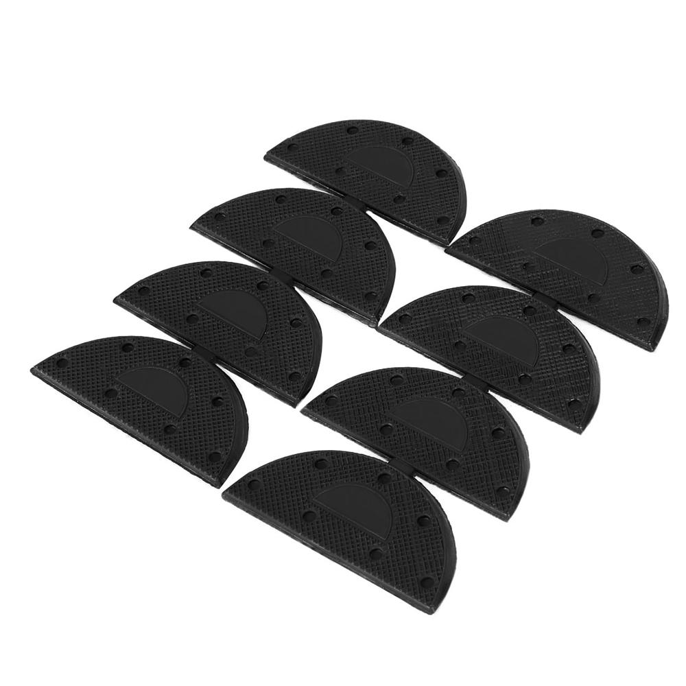 Unique Bargains 8pc. Rubber Shoe Sole Pads – Black