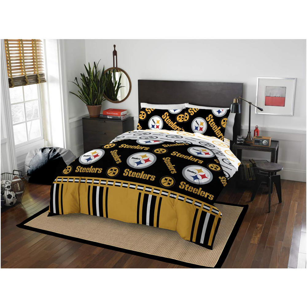 NFL 5pc. Pittsburgh Steelers Queen Comforter and Sheets Set