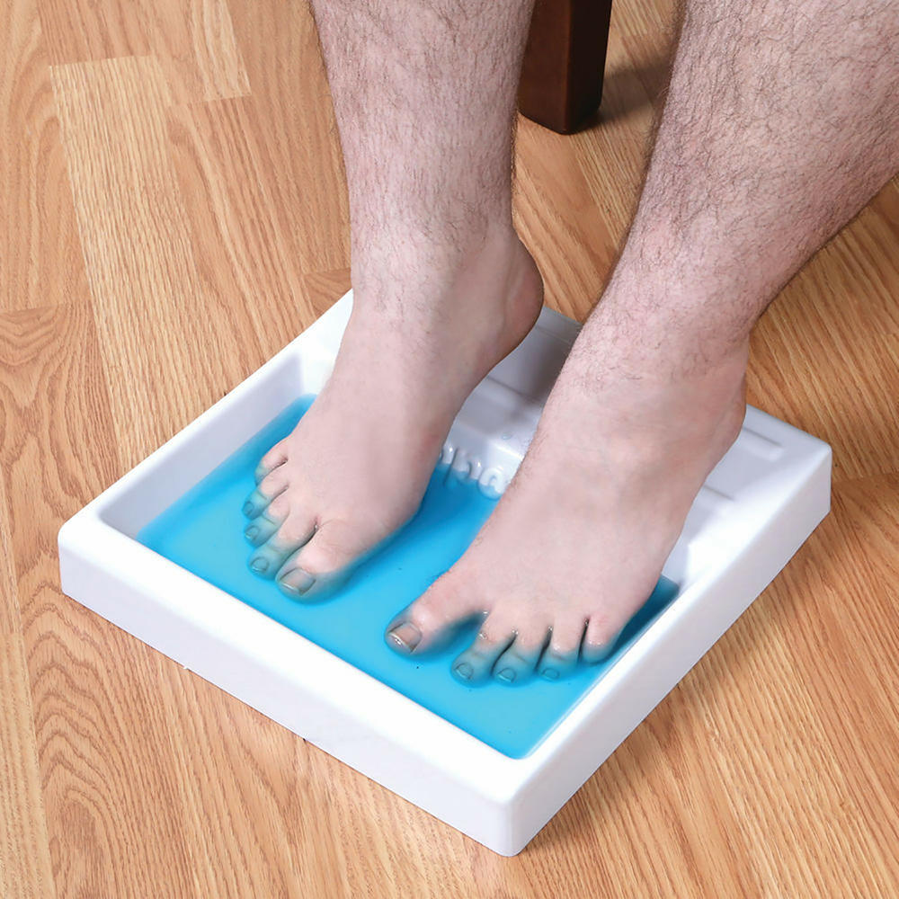 SUPPORT PLUS Toe and Nail Anti Fungal Shallow Foot Soaking Tray - White