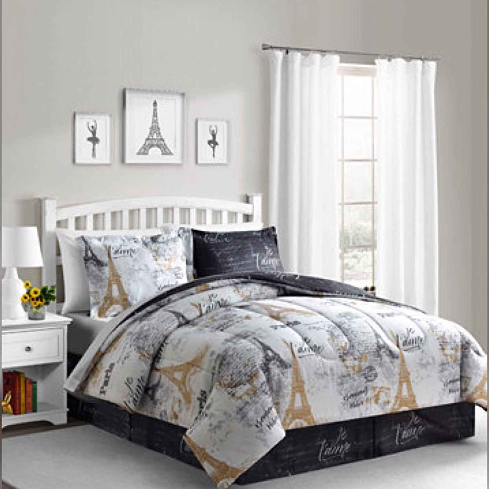 Bon Jour 8pc Reversible King Comforter, Sears Bed In A Bag King