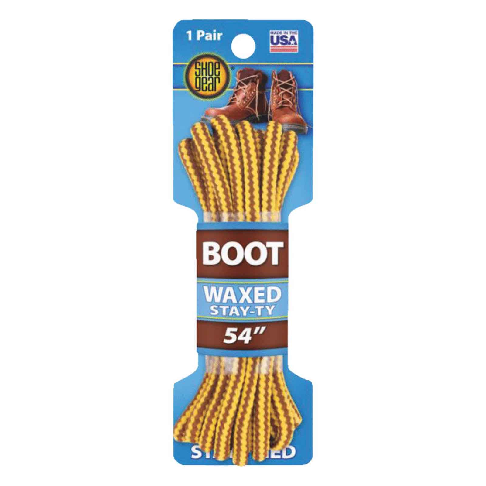 SHOE GEAR Waxed 54" Round Boot Laces