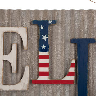 Glitzhome Wood And Metal Patriotic Wall Decor Sears Marketplace