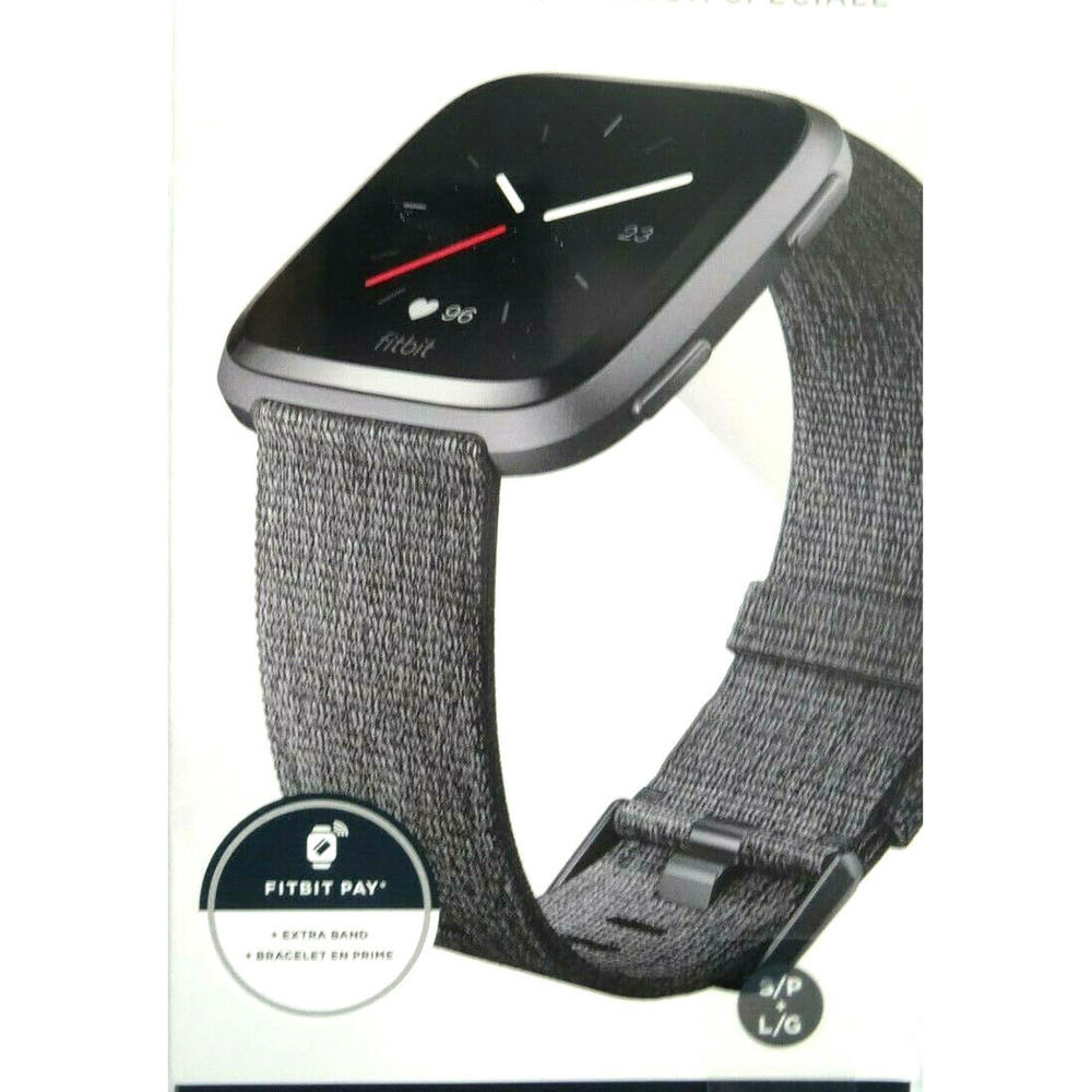 Fitbit FB505BKGY Versa Special Edition Smart Watch - Charcoal