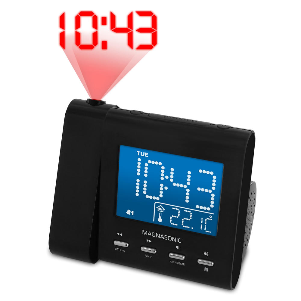 Electrohome EAAC601  Projection Alarm Clock with AM/FM Radio
