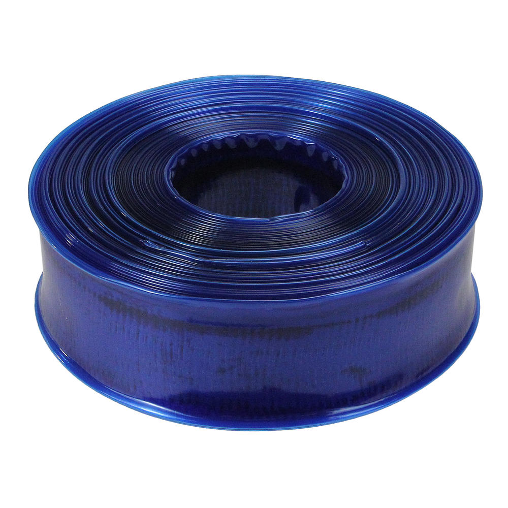 Pool Central 100' x 1.5" Filter Backwash Hose – Transparent Blue