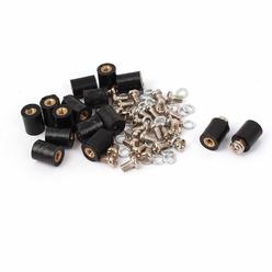 UXCELL Unique Bargains 15 Pcs M3 Brass Insert Female Thread 8x10mm Insulated Standoff Terminals