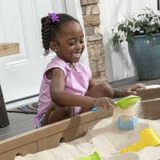 Step2 Naturally Playful Sandbox II w/ Sand Tools Sears Marketplace