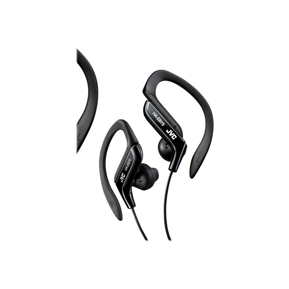 JVC Ear-Clip Sports Headphones, Black, HAEB75B 