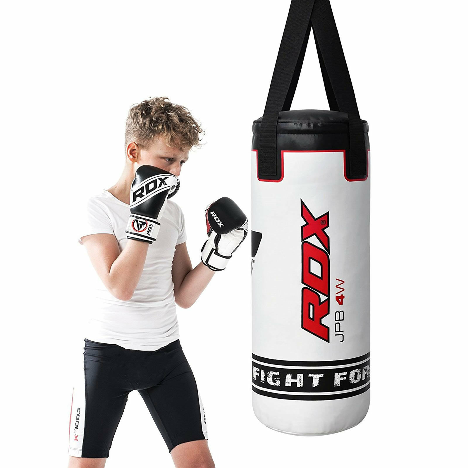 Boxing bag and gloves kids clearance