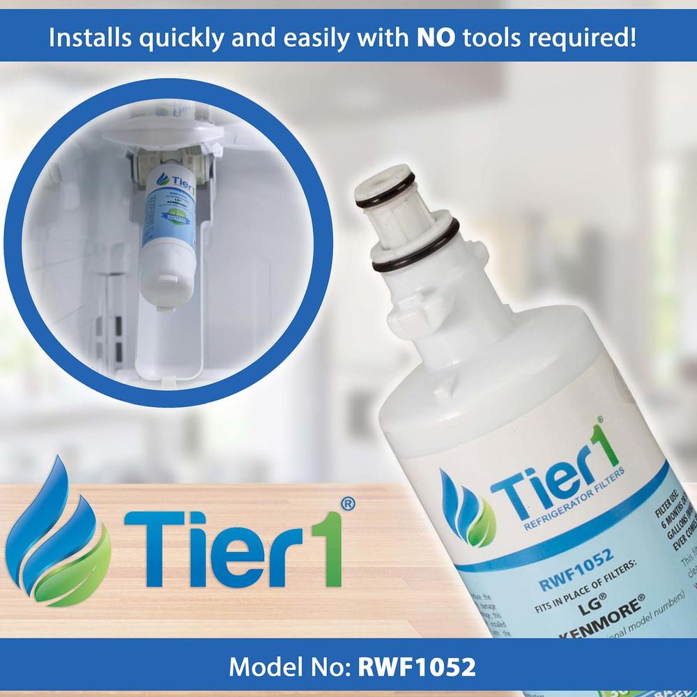 Tier1 RWF1052  Refrigerator Replacement Water Filter for LG and Kenmore