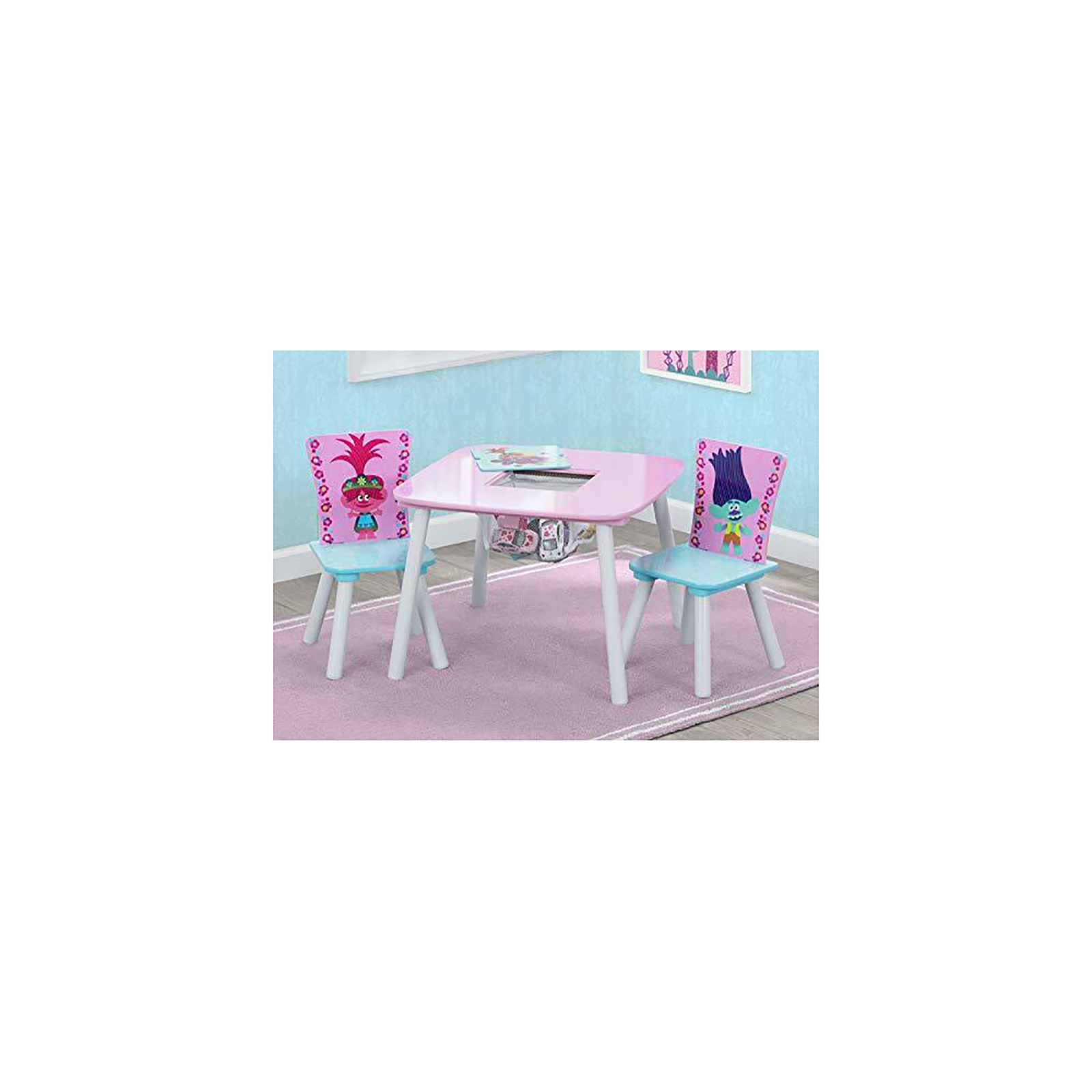 trolls kids table