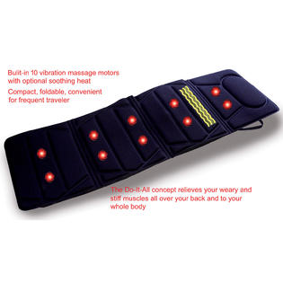 vibration massage mat Snailax Vibrating Massage Mat with heat,Full Body Massager for Neck and Back, leg, thighs - 391S main image 0