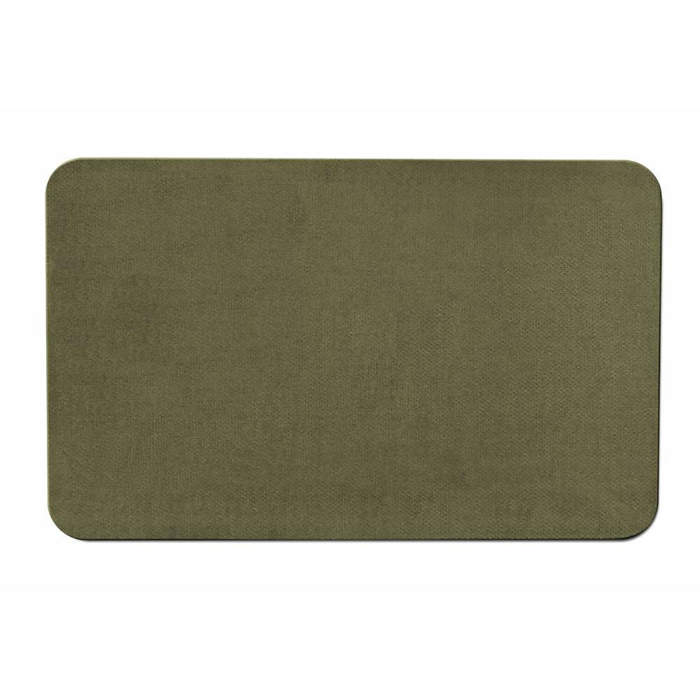 House, Home and More 4' x 6' Skid-Resistant Area Rug - Olive Green