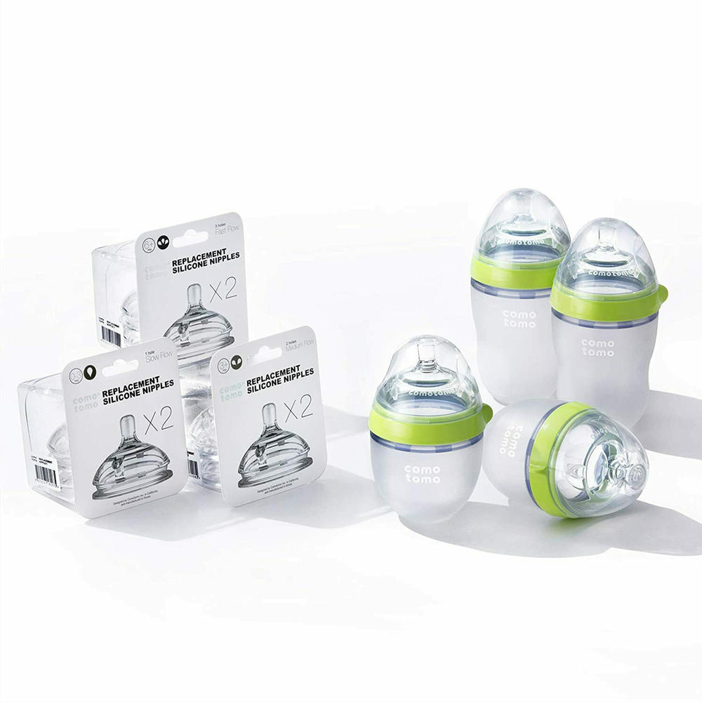 Comotomo 4pc. Baby Bottle Set – Green