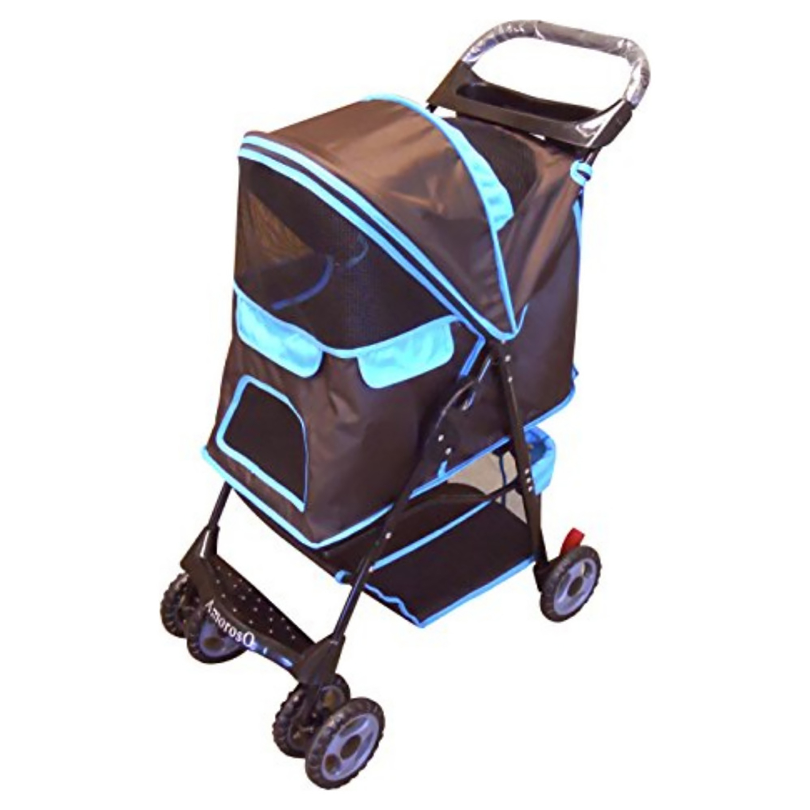 turquoise stroller