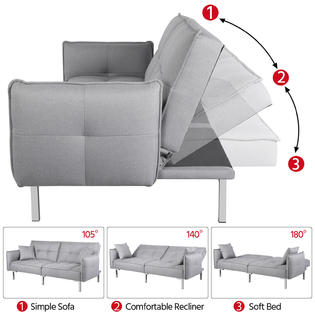 Topeakmart Convertible Sleeper Sofa Bed - Sears Marketplace