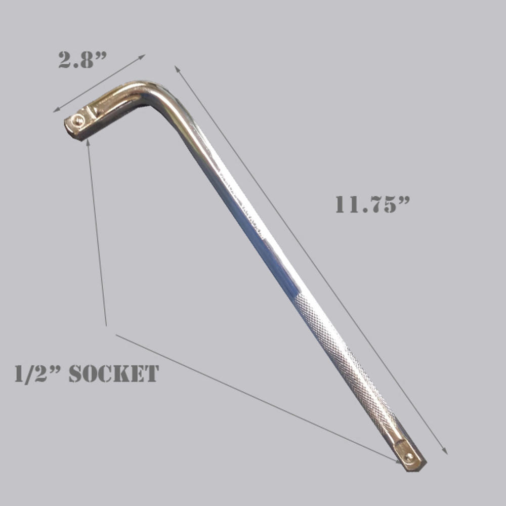 MTP 1/2" x 12" Socket Breaker Bar Wrench