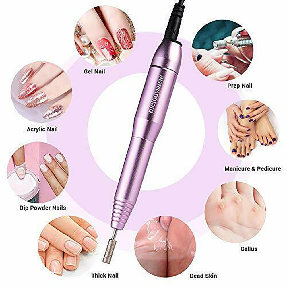 MelodySusie Portable Electric Nail Drill Manicure Kit