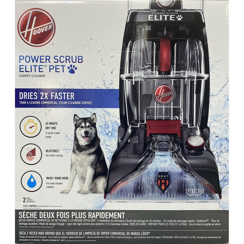 Hoover Power Scrub 10A Pet Carpet Cleaner - Red