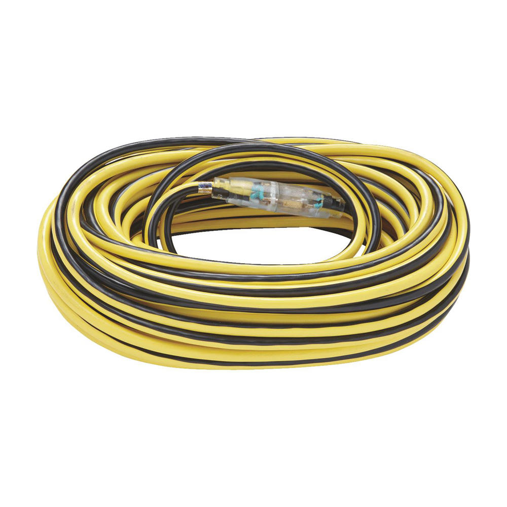 Sim Supply 12/3 x 100' Lighted Extension Cord - Yellow