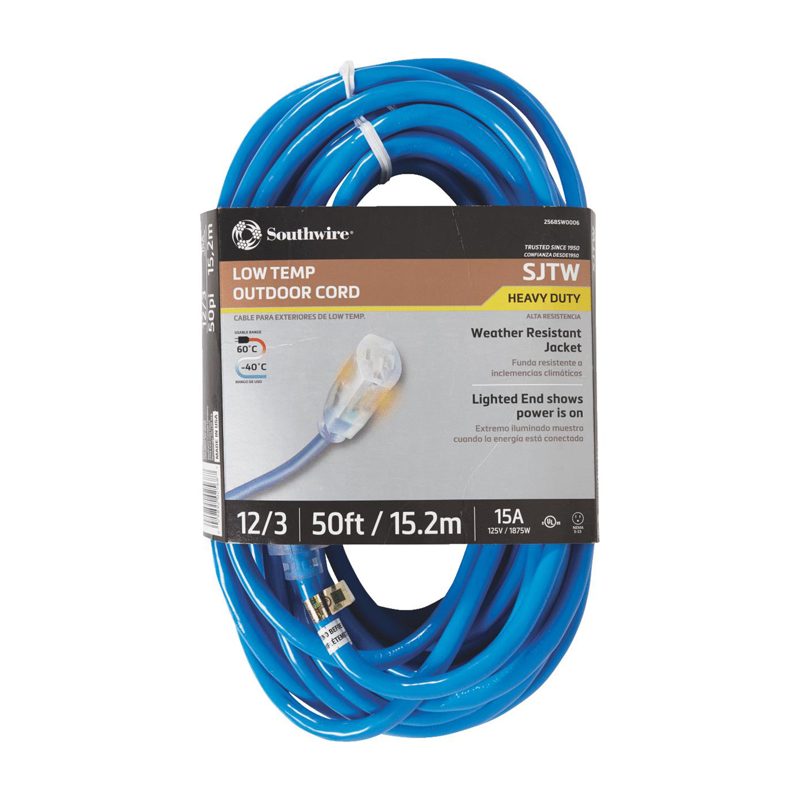 Coleman Cable 50' Extension Cord - Blue