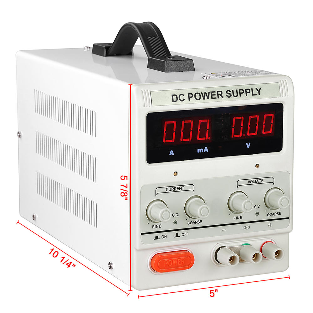 AplusBuy 30V 5A 110V Precision Variable Digital DC Power Supply with Cable