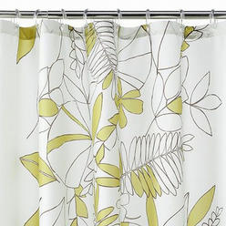 Apt 9 Green Terrace Leaf Fabric Shower Curtain Pretty Leaves Bath
