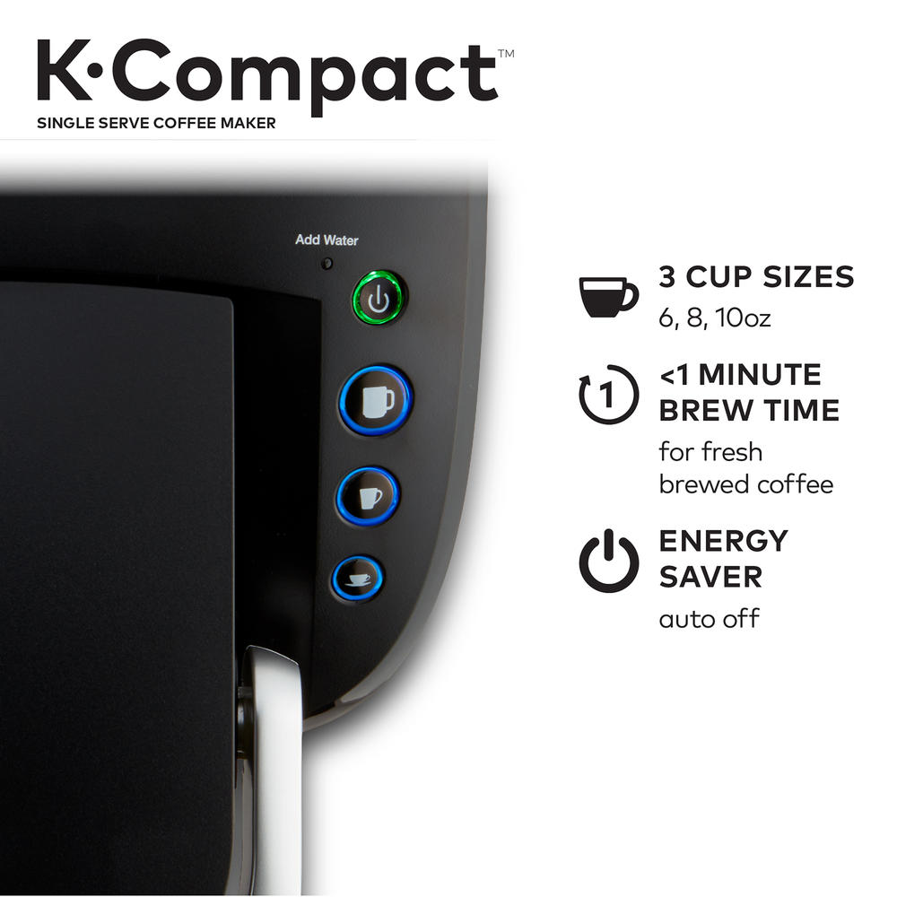 Keurig MAIN-85544 K-Compact Single Serve Coffee Maker - Black