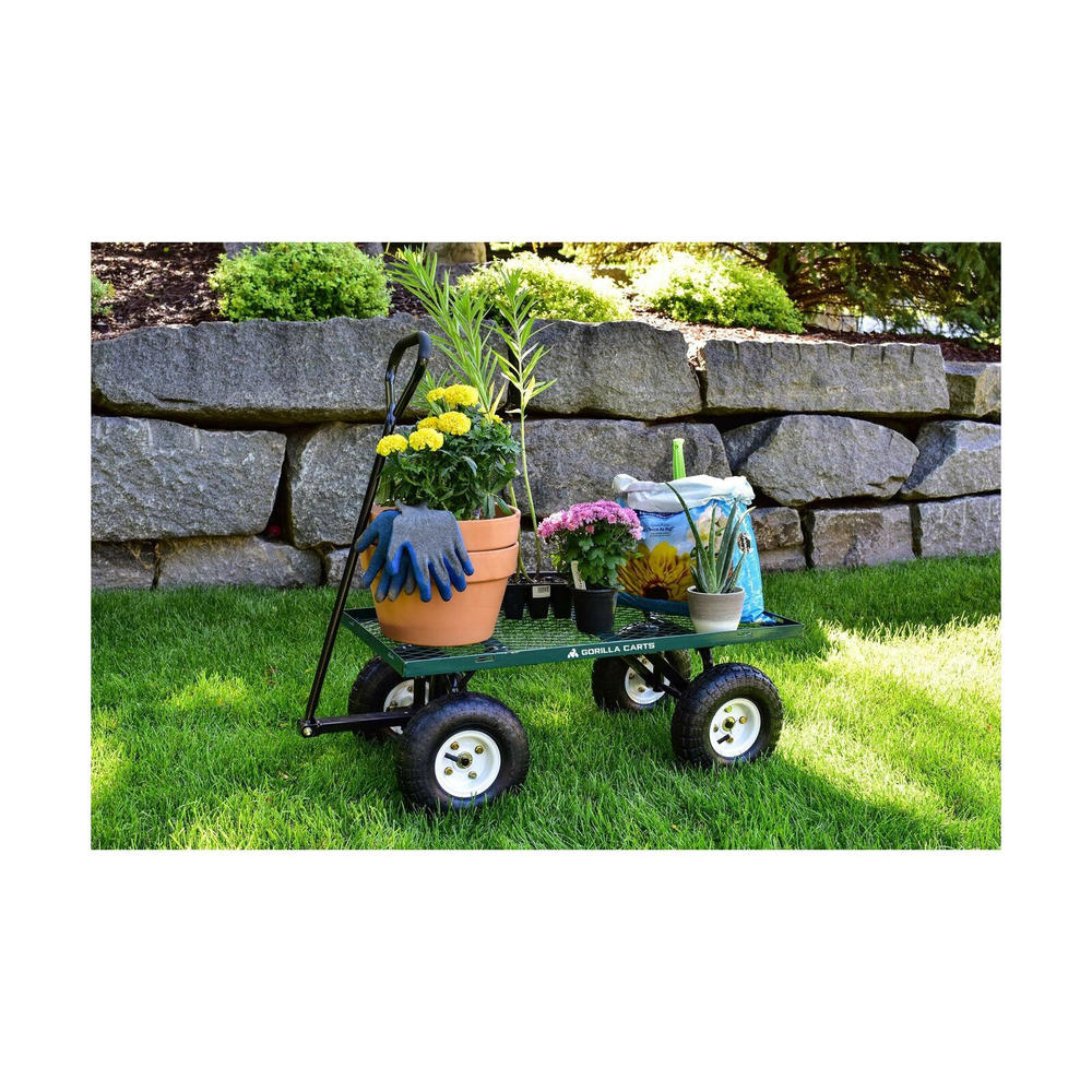 Gorilla Carts GOR400 400lb Steel Garden Utility Cart