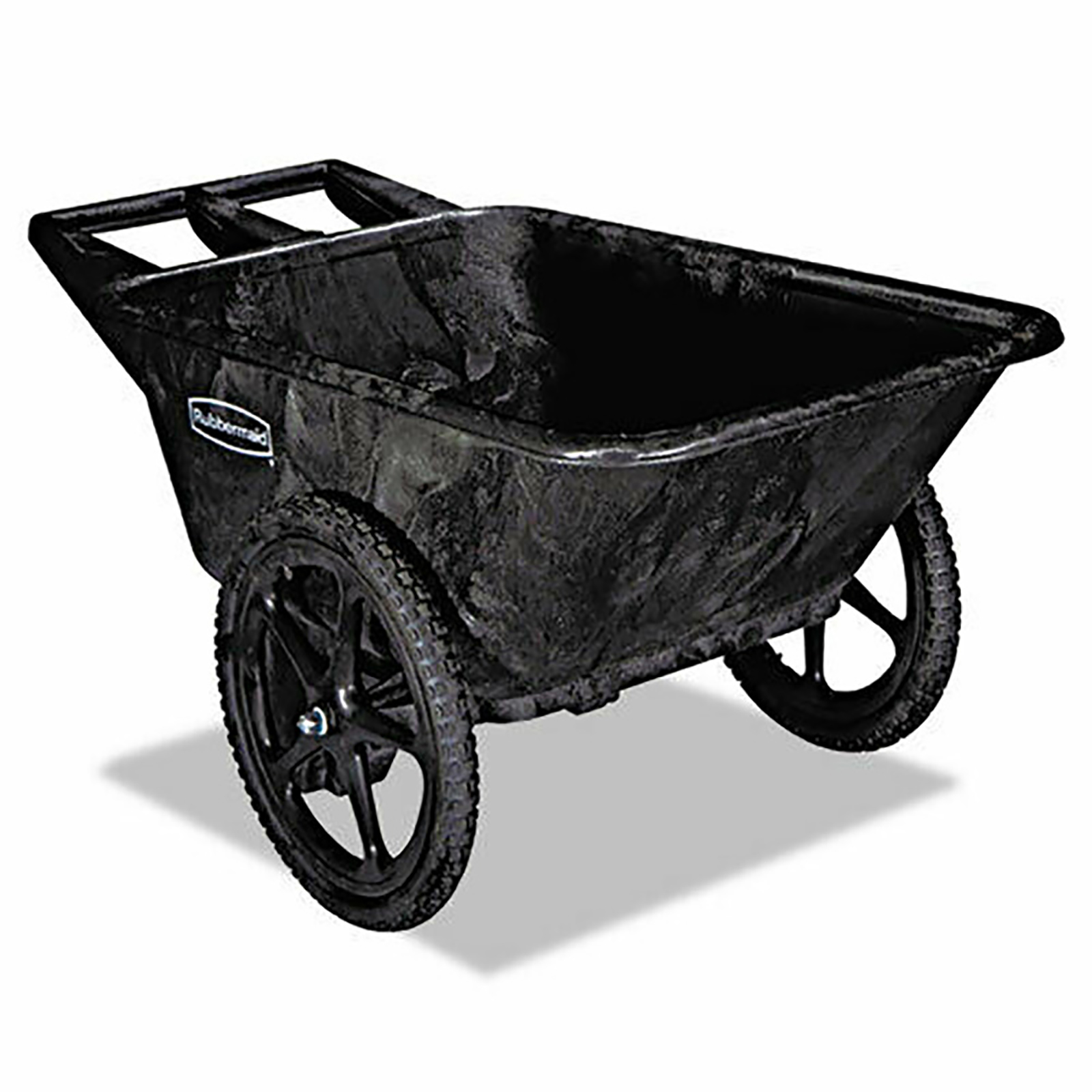 Rubbermaid 5642BLA 7.5cu.ft. Big Wheel Garden Cart with Pneumatic Tires - Black