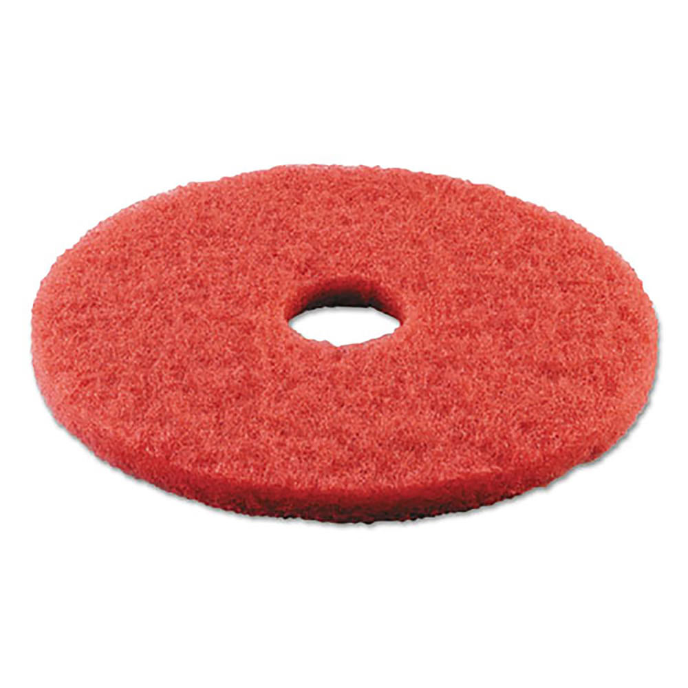Boardwalk BWK4012RED 5pc. 12"Dia Buffing Floor Pads - Red